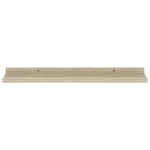 Étagères murales 4 pcs chêne sonoma 60x9x3 cm – Image 2