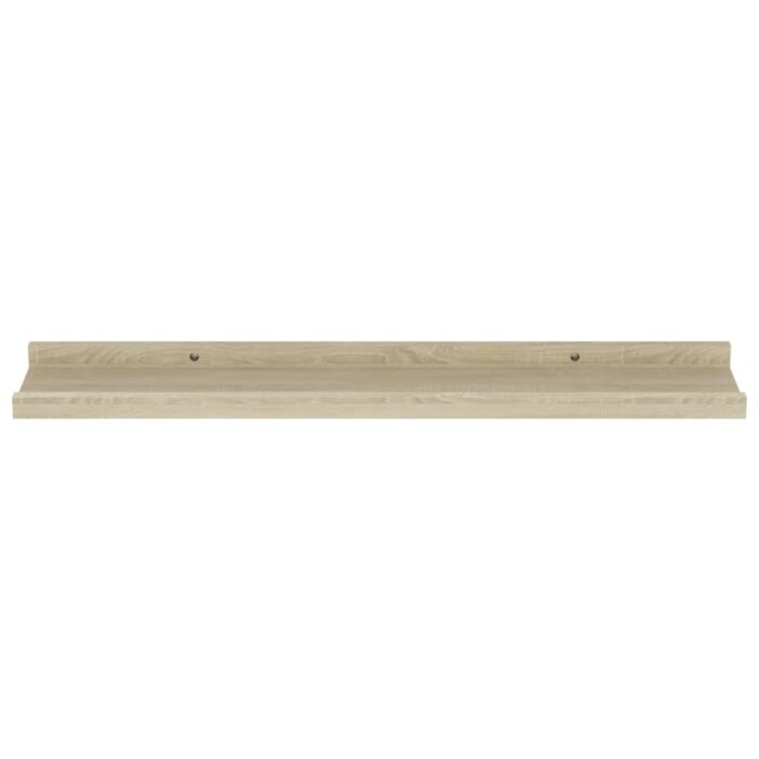 Étagères murales 4 pcs chêne sonoma 60x9x3 cm – Image 2