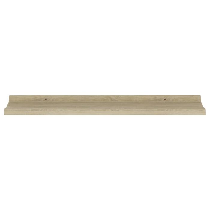 Étagères murales 4 pcs chêne sonoma 80x9x3 cm – Image 4