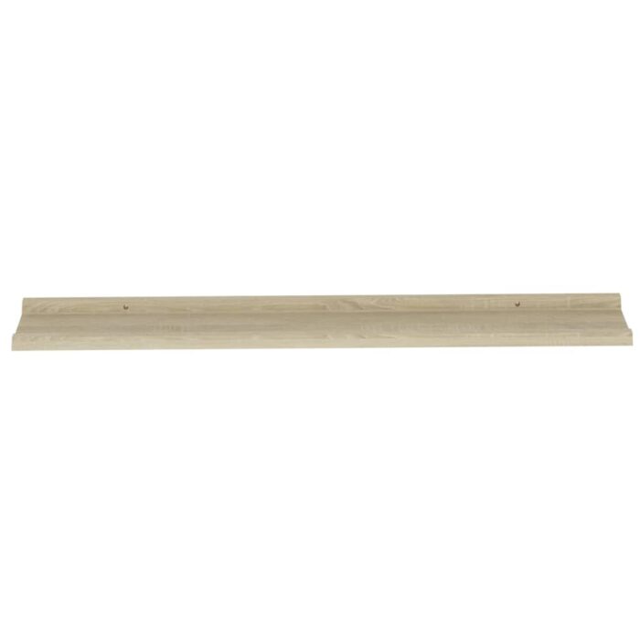Étagères murales 4 pcs chêne sonoma 100x9x3 cm – Image 4
