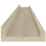 Étagères murales 4 pcs chêne sonoma 100x9x3 cm – Image 6
