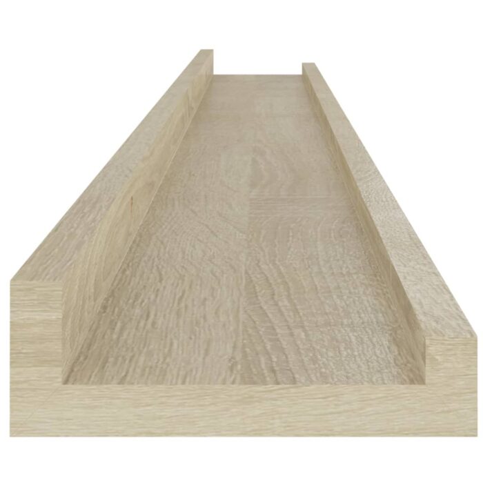 Étagères murales 4 pcs chêne sonoma 100x9x3 cm – Image 6