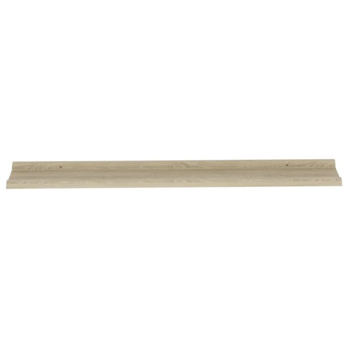 Étagères murales 4 pcs chêne sonoma 115x9x3 cm – Image 4