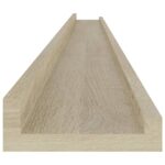 Étagères murales 4 pcs chêne sonoma 115x9x3 cm – Image 6