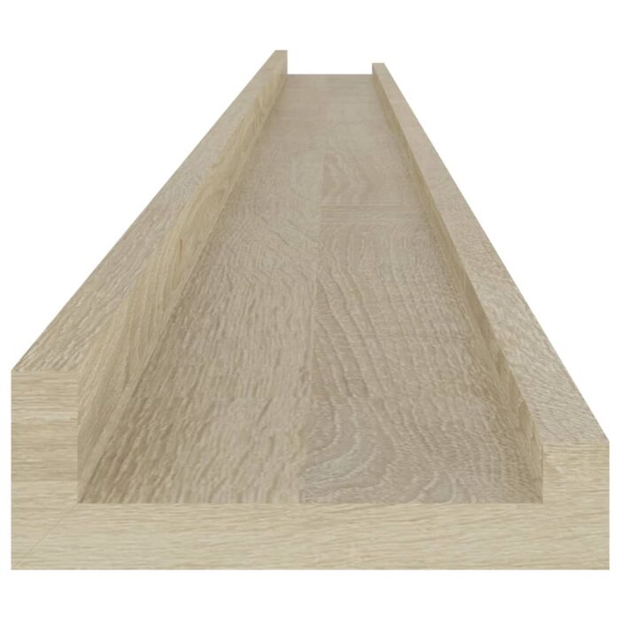Étagères murales 4 pcs chêne sonoma 115x9x3 cm – Image 6