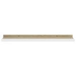 Étagères murales 4 pcs blanc et chêne sonoma 60x9x3 cm – Image 3