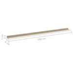Étagères murales 4 pcs blanc et chêne sonoma 100x9x3 cm – Image 7