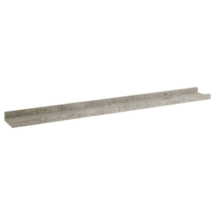 Étagères murales 2 pcs Gris béton 80x9x3 cm – Image 2