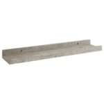 Étagères murales 4 pcs Gris béton 40x9x3 cm – Image 2