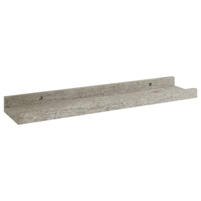 Étagères murales 4 pcs Gris béton 40x9x3 cm – Image 2
