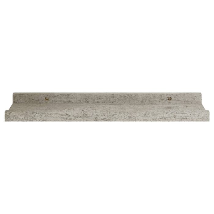 Étagères murales 4 pcs Gris béton 40x9x3 cm – Image 3