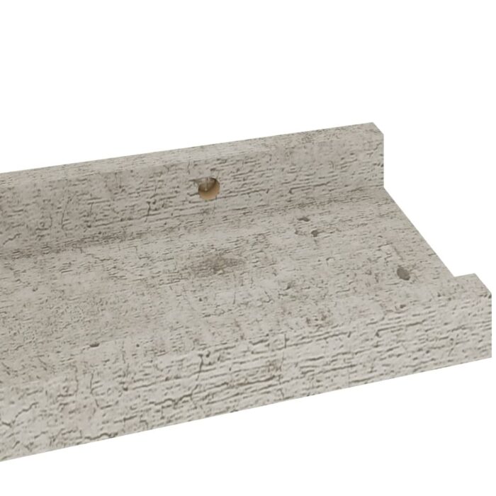 Étagères murales 4 pcs Gris béton 40x9x3 cm – Image 5