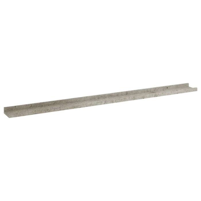 Étagères murales 4 pcs Gris béton 115x9x3 cm – Image 3