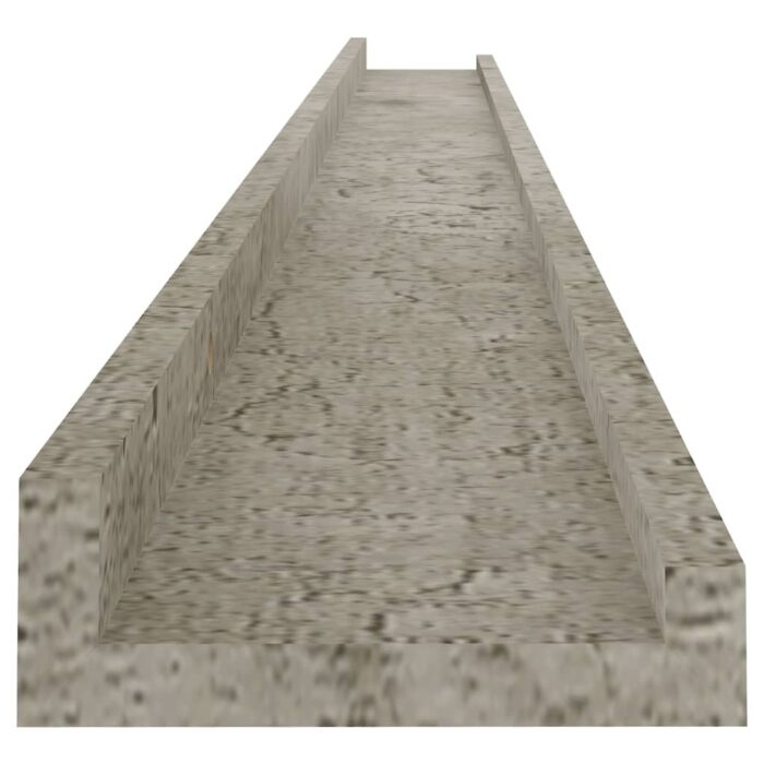Étagères murales 4 pcs Gris béton 115x9x3 cm – Image 5