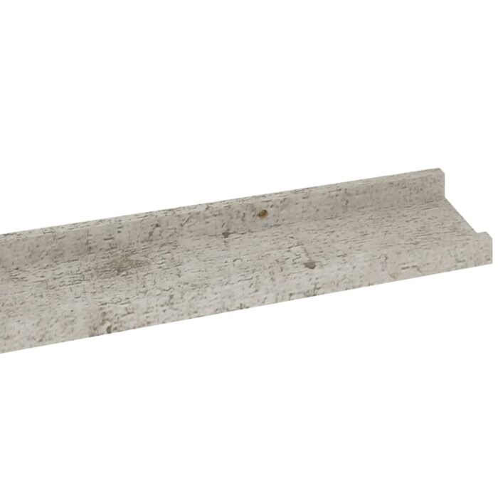 Étagères murales 4 pcs Gris béton 115x9x3 cm – Image 6