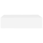 Étagères à tiroirs murales 2 pcs Blanc 40x23,5x10 cm MDF – Image 3