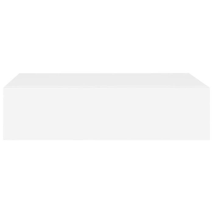 Étagères à tiroirs murales 2 pcs Blanc 40x23,5x10 cm MDF – Image 3