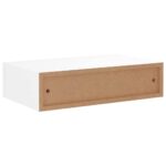 Étagères à tiroirs murales 2 pcs Blanc 40x23,5x10 cm MDF – Image 6