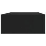 Étagères à tiroirs murales 2 pcs noir 40x23,5x10 cm MDF – Image 4