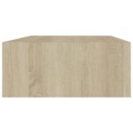 Étagère à tiroir murale chêne 40x23,5x10 cm MDF – Image 3
