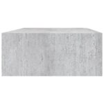 Étagères à tiroir murales 2 pcs Gris béton 40x23,5x10 cm MDF – Image 4
