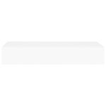 Étagères à tiroirs murales 2 pcs Blanc 60x23,5x10 cm MDF – Image 3