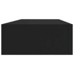 Étagères à tiroirs murales 2 pcs Noir 60x23,5x10 cm MDF – Image 4