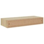 Étagère à tiroir murale chêne 60x23,5x10 cm MDF – Image 4