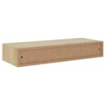 Étagères à tiroir murales 2 pcs Chêne et blanc 60x23,5x10cm MDF – Image 5