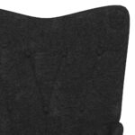 Chaise à bascule Noir Tissu – Image 4