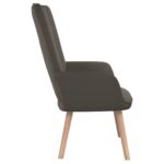 Chaise de relaxation Gris foncé Velours – Image 3