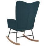 Chaise à bascule Bleu Velours – Image 3