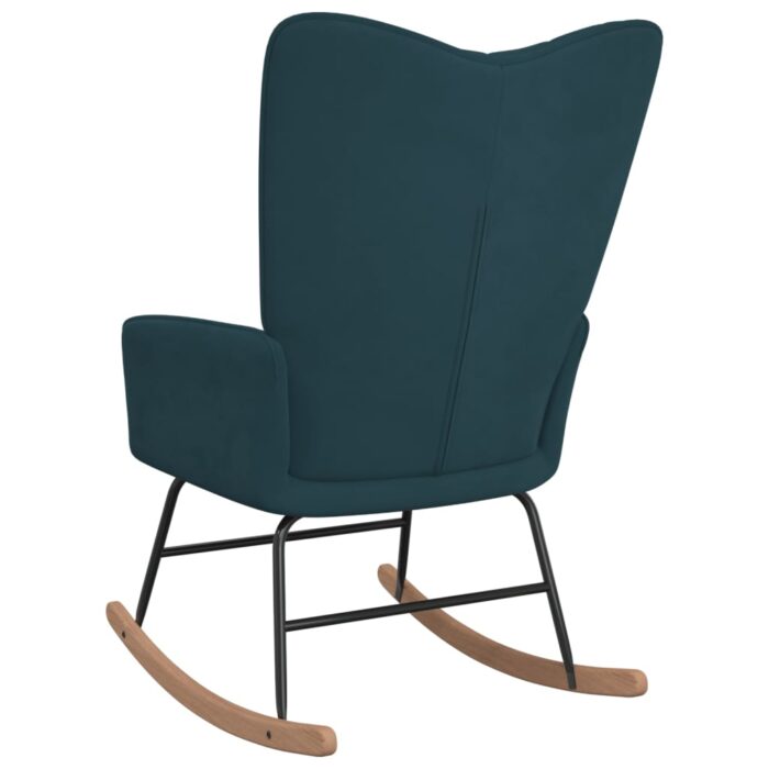 Chaise à bascule Bleu Velours – Image 3