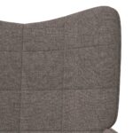 Chaise de relaxation Taupe Tissu – Image 4
