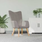 Chaise de relaxation Taupe Tissu