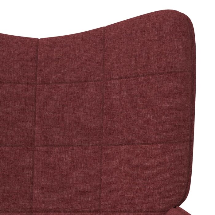 VXL8720286423097_g_en_hd_5.jpg Chaise de relaxation avec tabouret Rouge bordeaux Tissu – Image 5