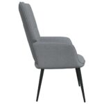 Chaise de relaxation Gris clair Tissu – Image 2