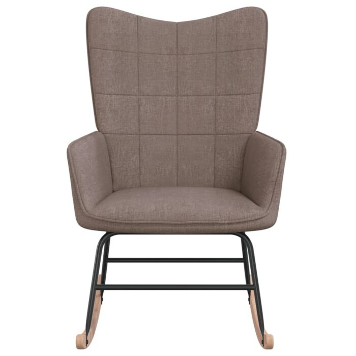 Chaise à bascule Taupe Tissu – Image 2