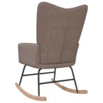 Chaise à bascule Taupe Tissu – Image 4