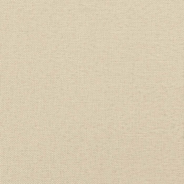 Chaise à bascule avec tabouret Crème Tissu – Image 8