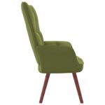 Chaise de relaxation Vert clair Velours – Image 3