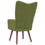 Chaise de relaxation Vert clair Velours – Image 4