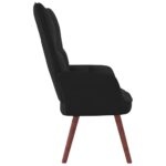 Chaise de relaxation Noir Velours – Image 3