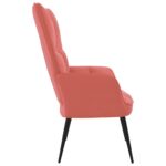Chaise de relaxation Rose Velours – Image 3