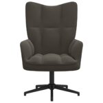 Chaise de relaxation Gris foncé Velours – Image 2