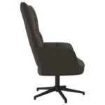 Chaise de relaxation Gris foncé Velours – Image 3