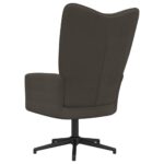 Chaise de relaxation Gris foncé Velours – Image 4
