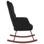 Chaise à bascule Noir Velours – Image 3