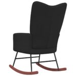 Chaise à bascule Noir Velours – Image 4