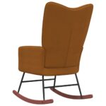Chaise à bascule Marron Velours – Image 4